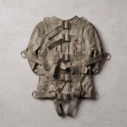 Distressed Canvas Straitjacket – Heavy Duty Vintage-Style Restraint Jacket
