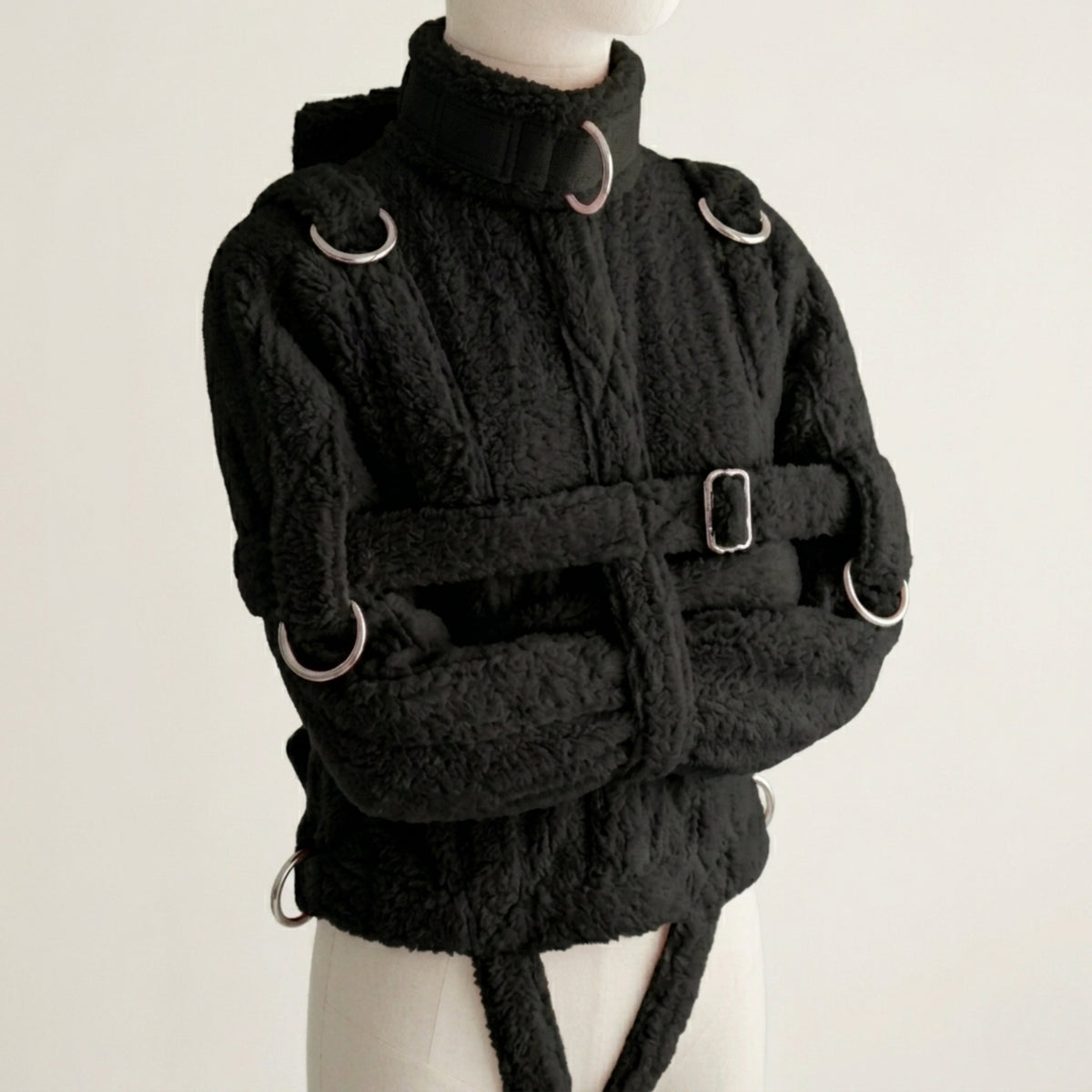 Black Sherling Straight Jacket