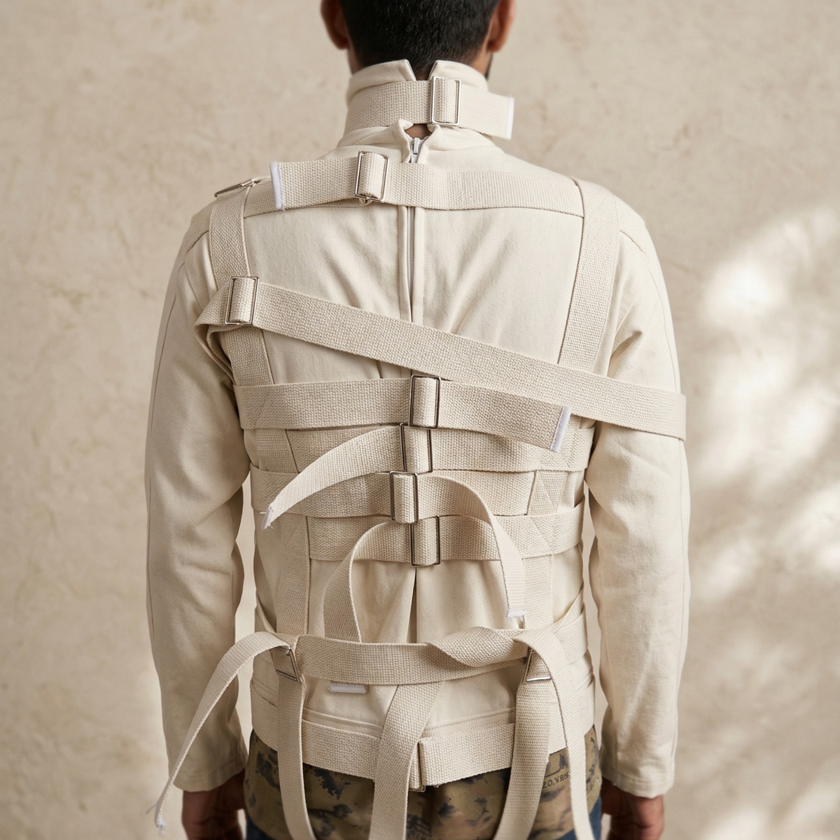 Straitjacket with Chest Zippers – Adjustable Secure Restraint Jacket