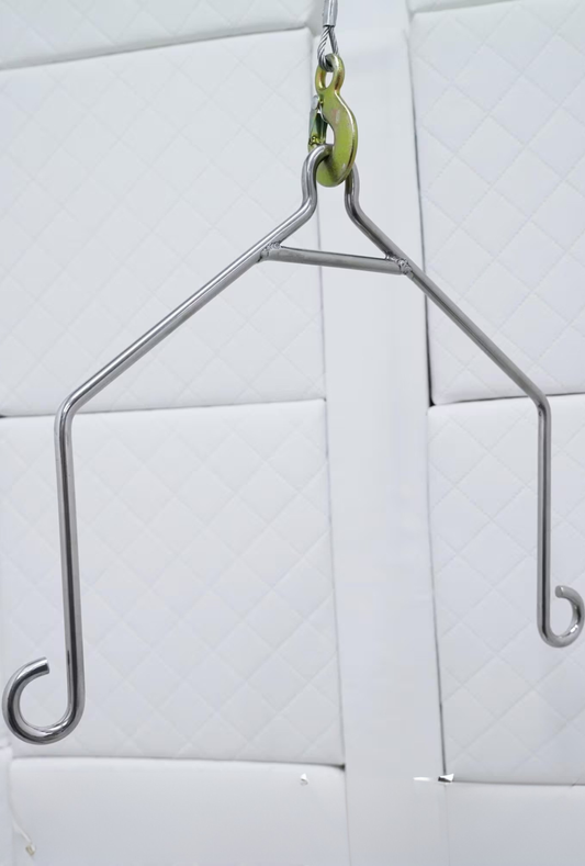 Straitjacket Suspension Hanger | Heavy-Duty Metal & Leather Gear Display