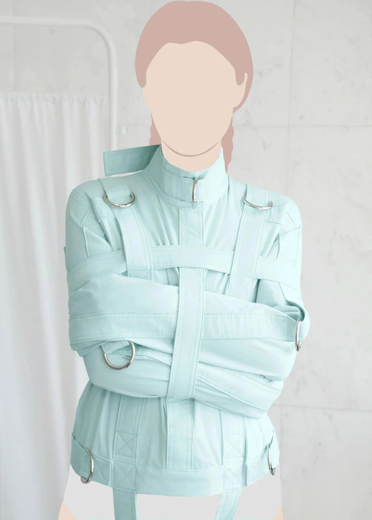 Baby Mint ABDL Straitjacket | Premium Adult Restraint w/ D-Rings & Straps