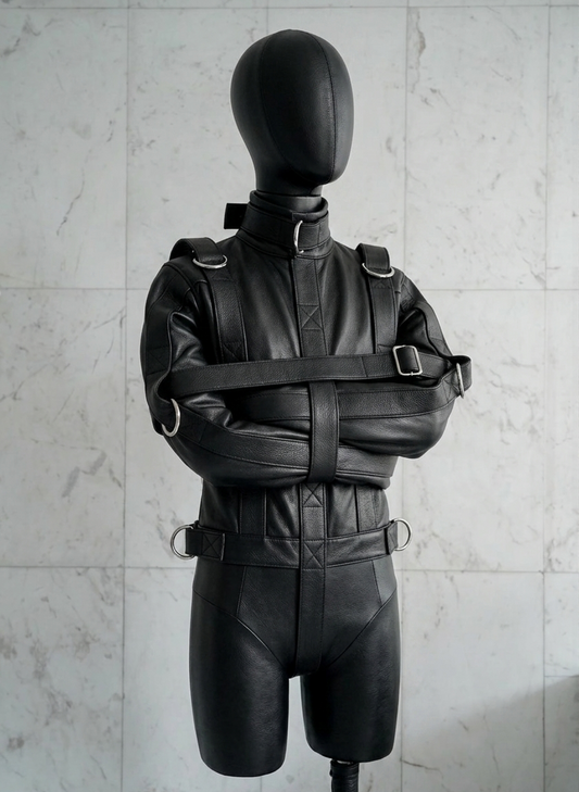 Black Leather Straight Jacket: The Ultimate Choice for Theatrical, Cosplay, and Professional Productions