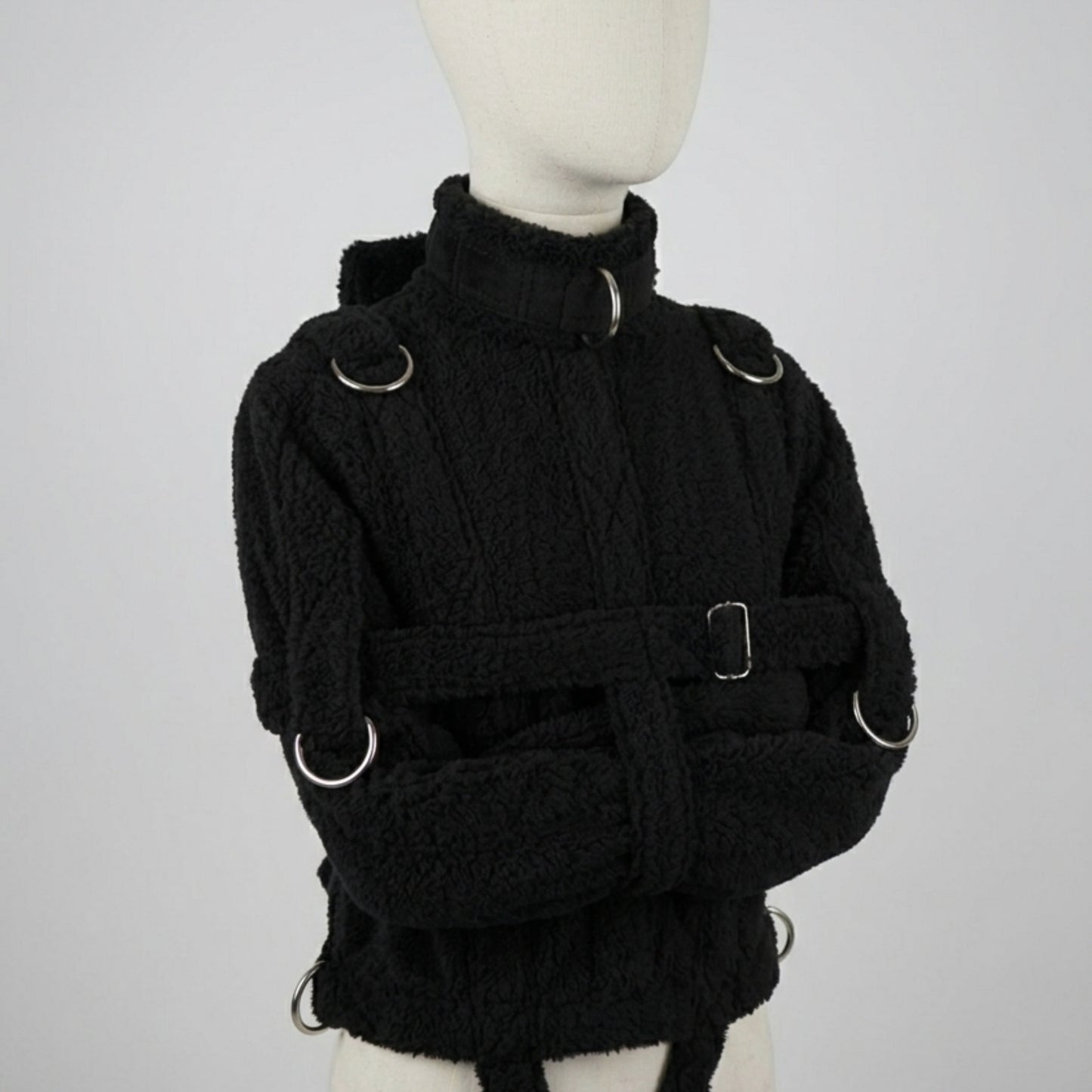 Black Sherling Straight Jacket