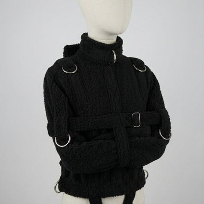 Black Sherling Straight Jacket