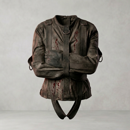 Distressed Canvas Straitjacket – Heavy Duty Vintage-Style Restraint Jacket