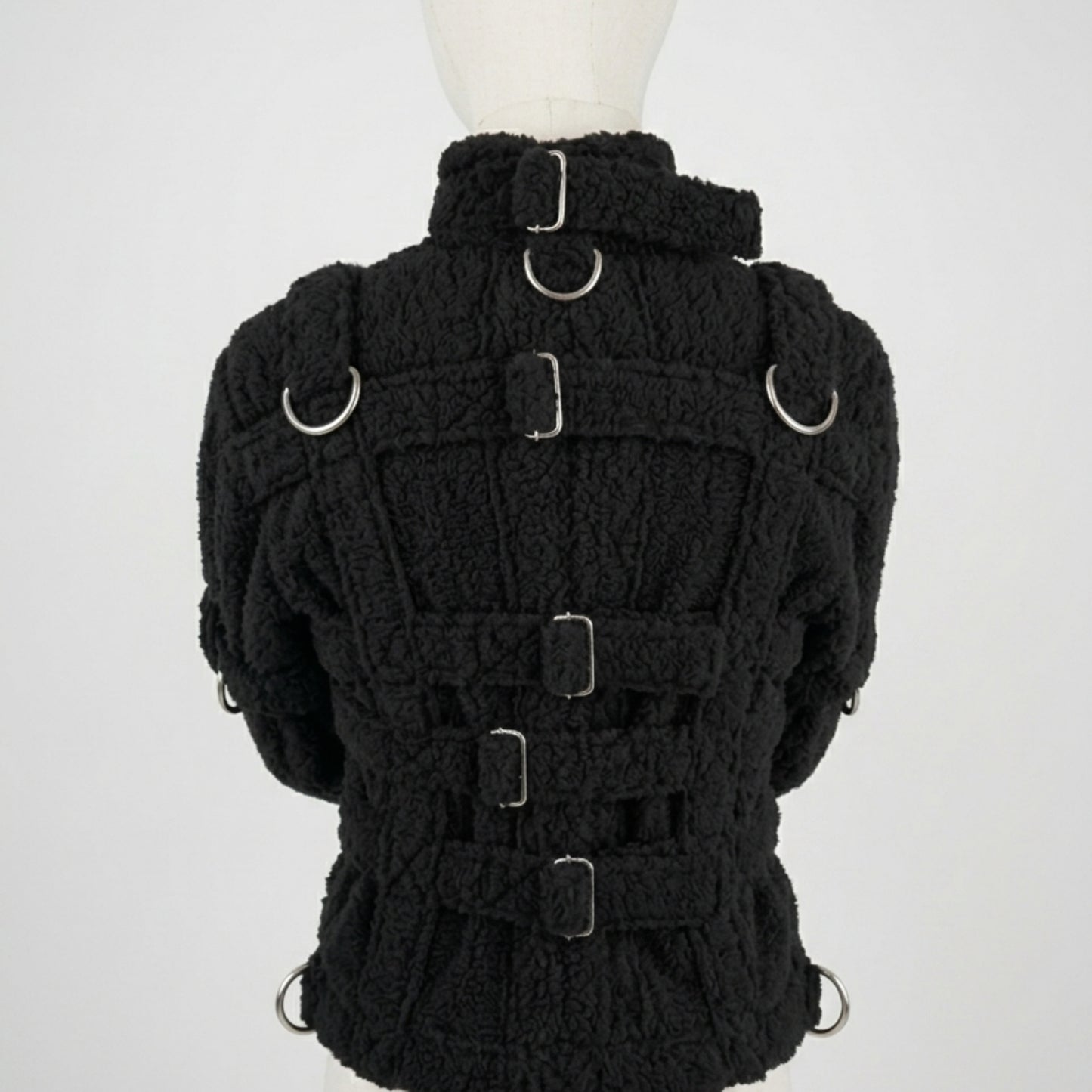 Black Sherling Straight Jacket