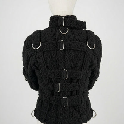 Black Sherling Straight Jacket