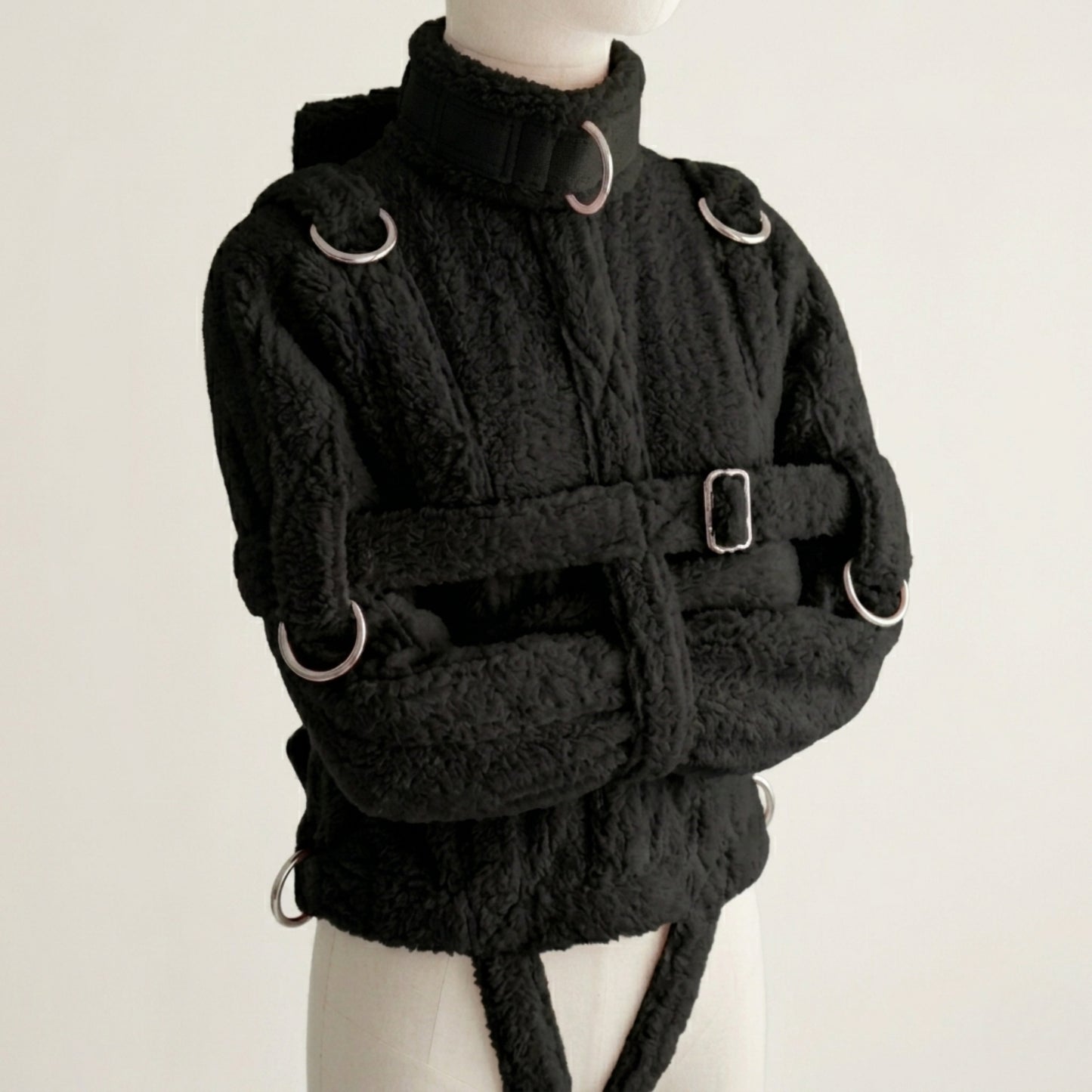 Black Sherling Straight Jacket