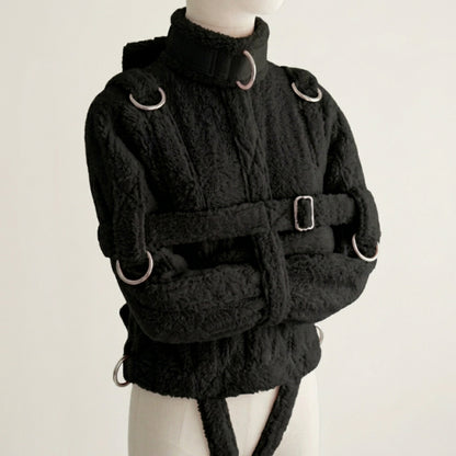 Black Sherling Straight Jacket
