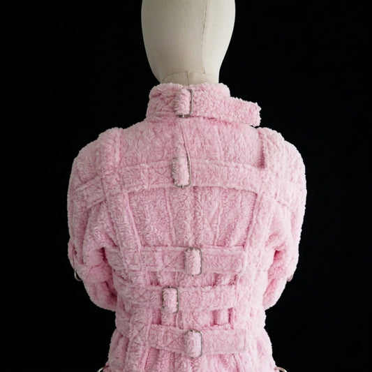 Pink Sherling Straight Jacket | Soft Sherpa-Lined Restraint Jacket