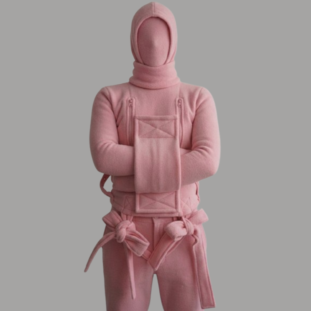 Polar Fleece ABDL Straitjacket with Chest Zippers