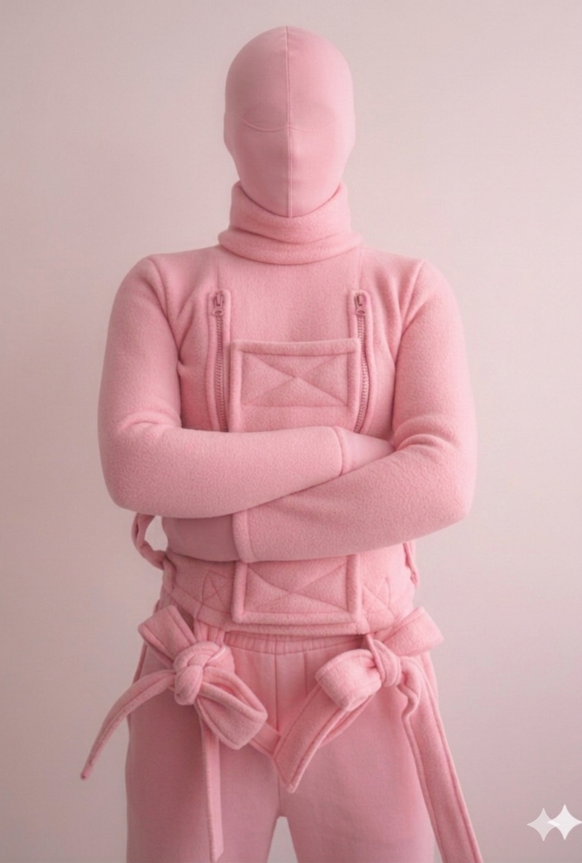 Polar Fleece ABDL Straitjacket with Chest Zippers