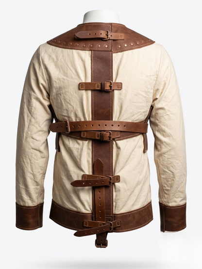 Canvas Straitjacket with Leather Straps