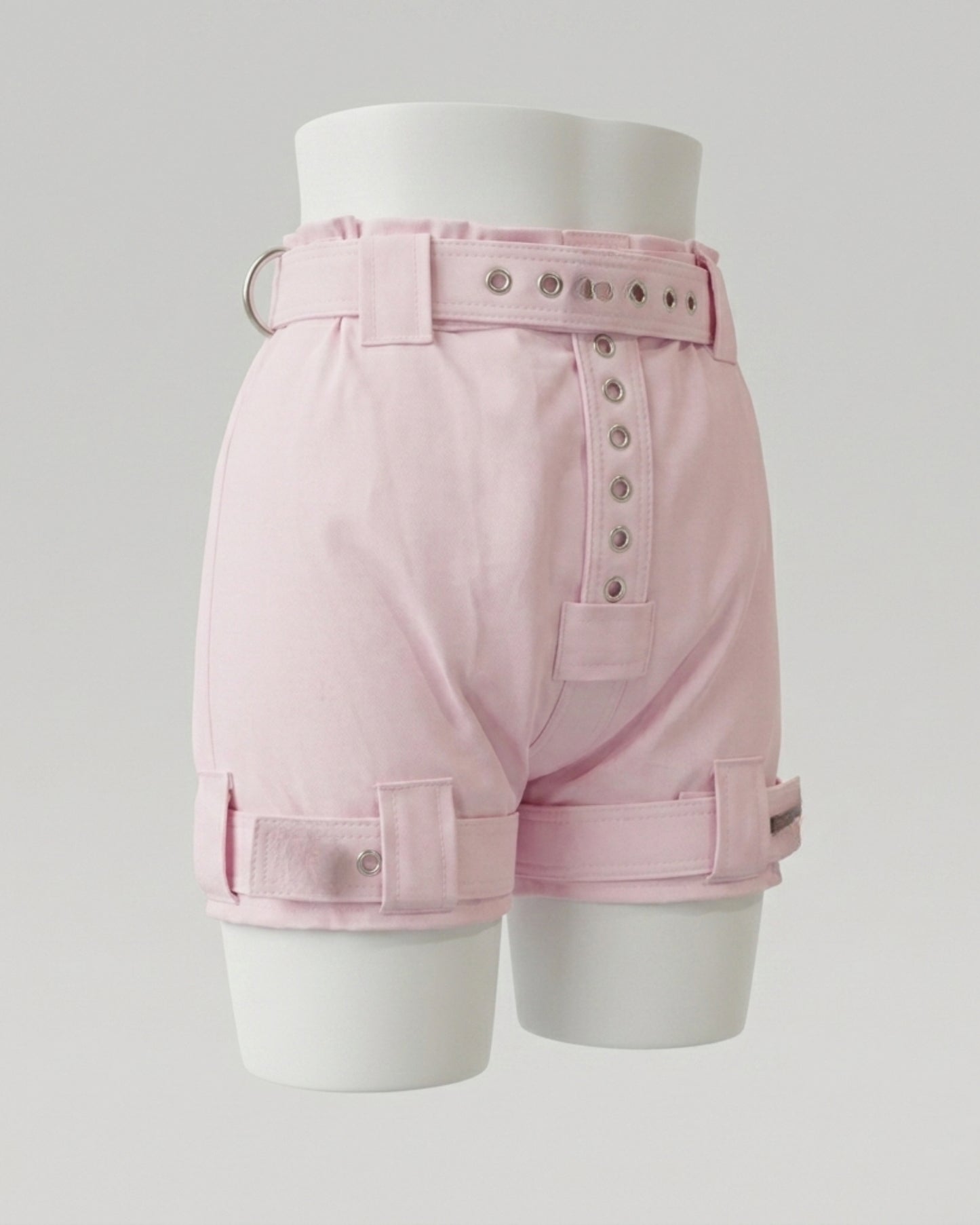 Heavy Duty Pink Diaper Cover Pants with Locks | Secure Restraint Costume