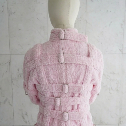Pink Sherling Straight Jacket | Soft Sherpa-Lined Restraint Jacket