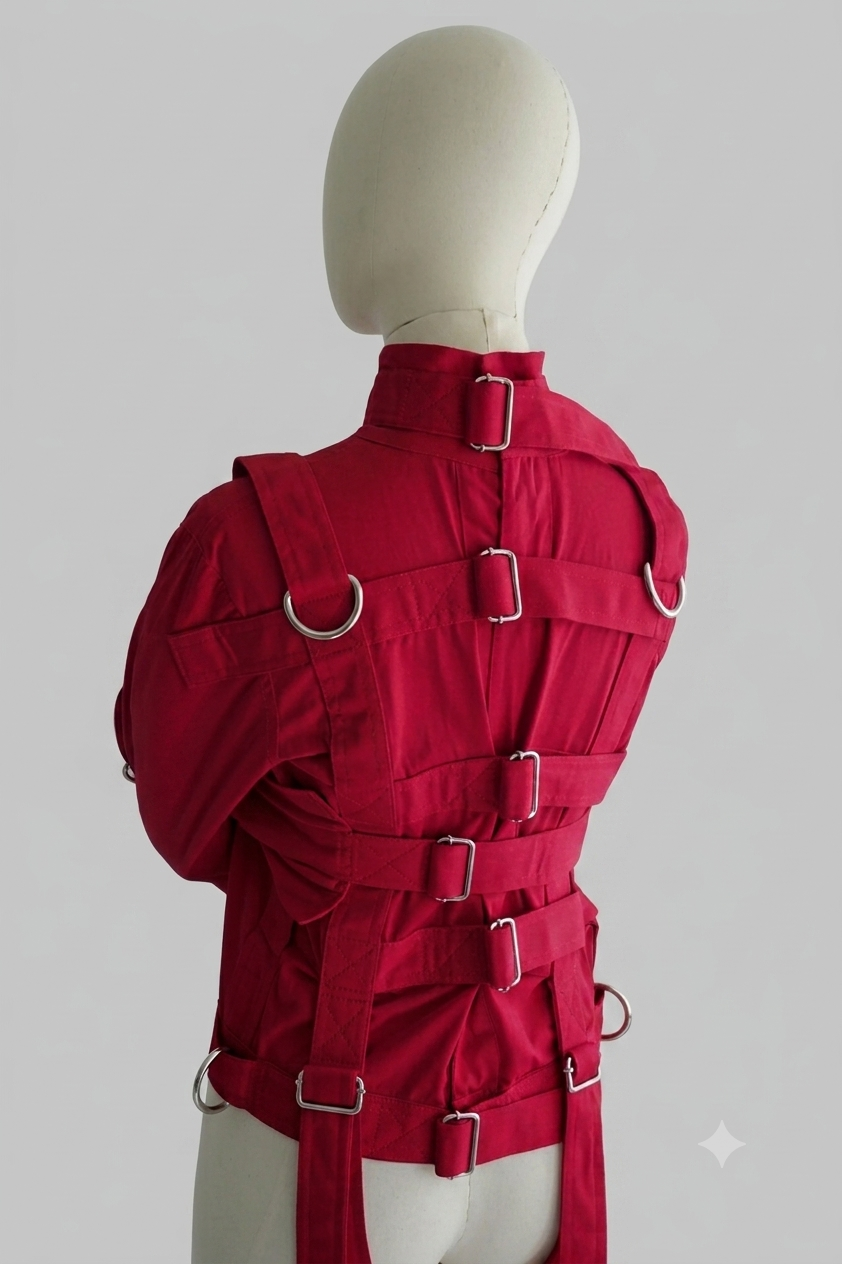 Red Canvas Straight Jacket