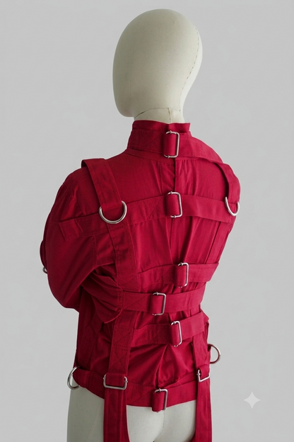 Red Canvas Straight Jacket