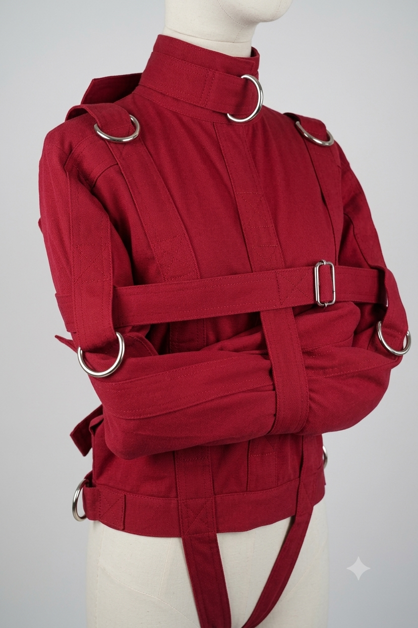 Red Canvas Straight Jacket