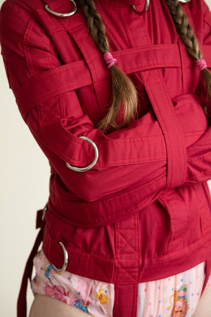 Red Canvas Straight Jacket