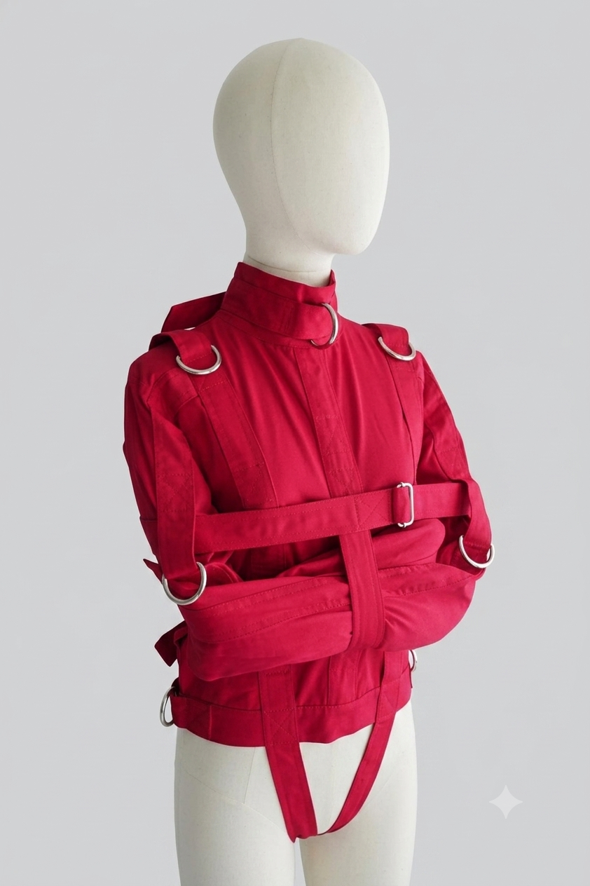 Red Canvas Straight Jacket