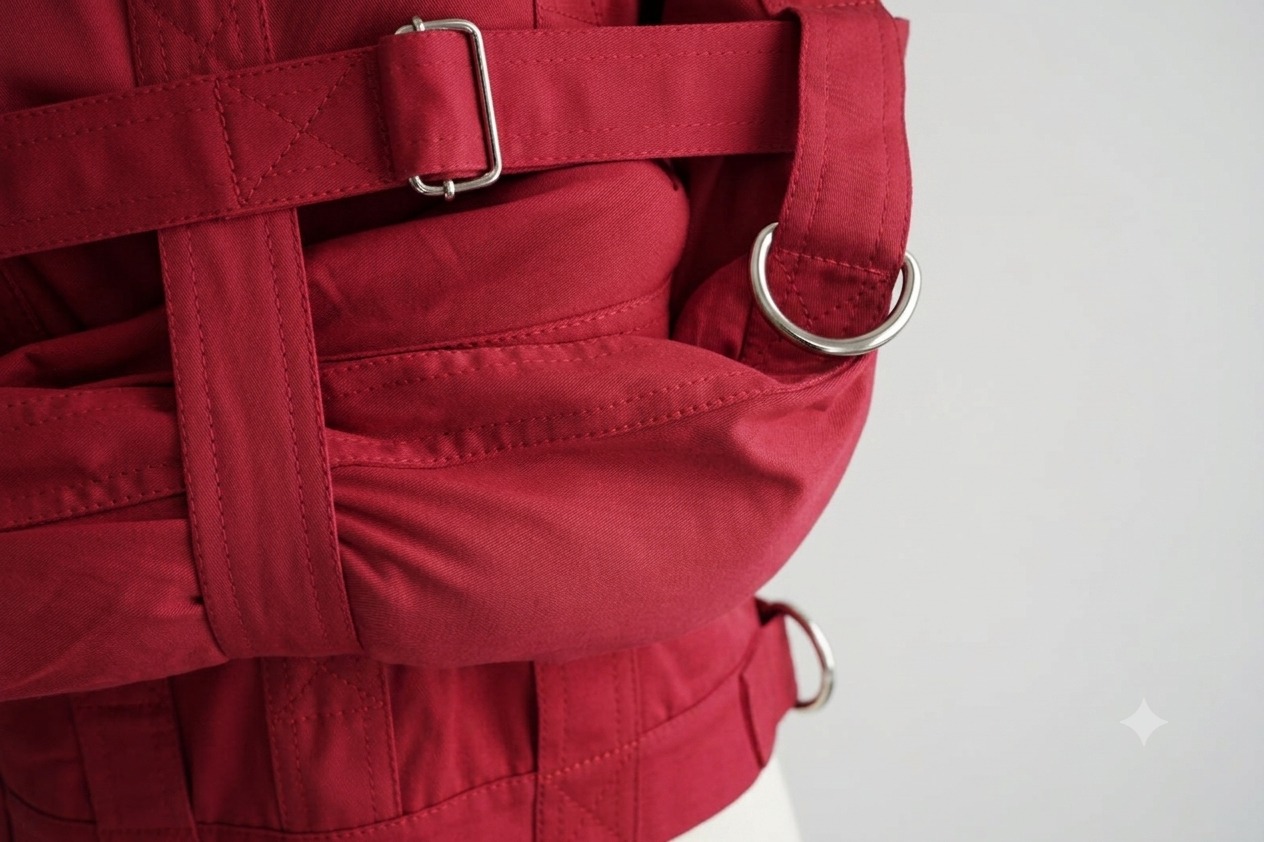 Red Canvas Straight Jacket