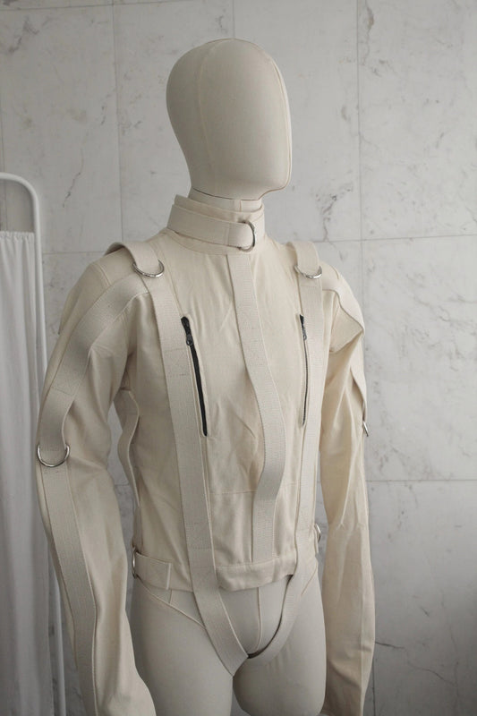 Straitjacket with Chest Zippers – Adjustable Secure Restraint Jacket
