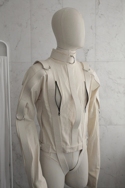 Straitjacket with Chest Zippers – Adjustable Secure Restraint Jacket