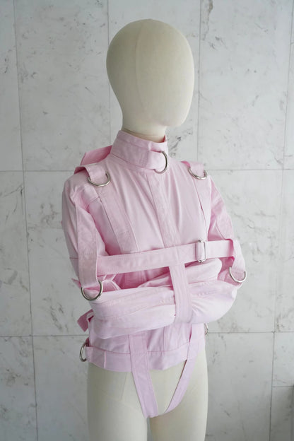 Baby Pink Straitjacket with Double Crotch Straps – ABDL, Cosplay & Theatrical Use