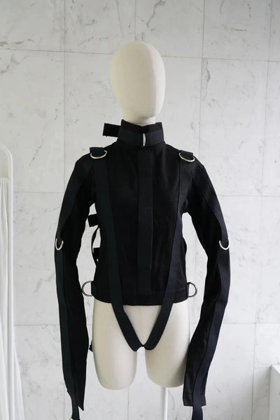 Black Canvas Straitjacket | Functional Theatrical Costume – The Strait ...