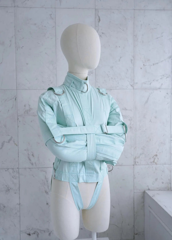 Baby Mint ABDL Straitjacket – Premium Adult Baby Diaper Lover Restraint with Heavy-Duty D-Rings & Secure Straps