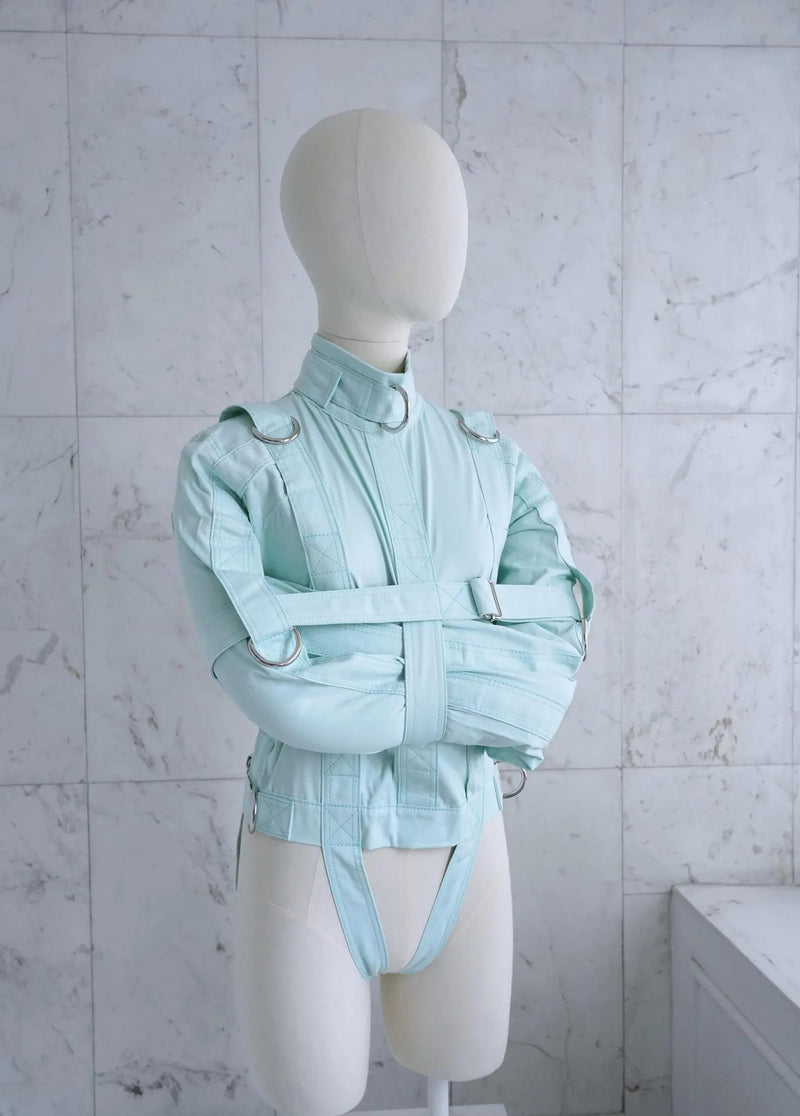 Baby Mint ABDL Straitjacket – Premium Adult Baby Diaper Lover Restraint with Heavy-Duty D-Rings & Secure Straps