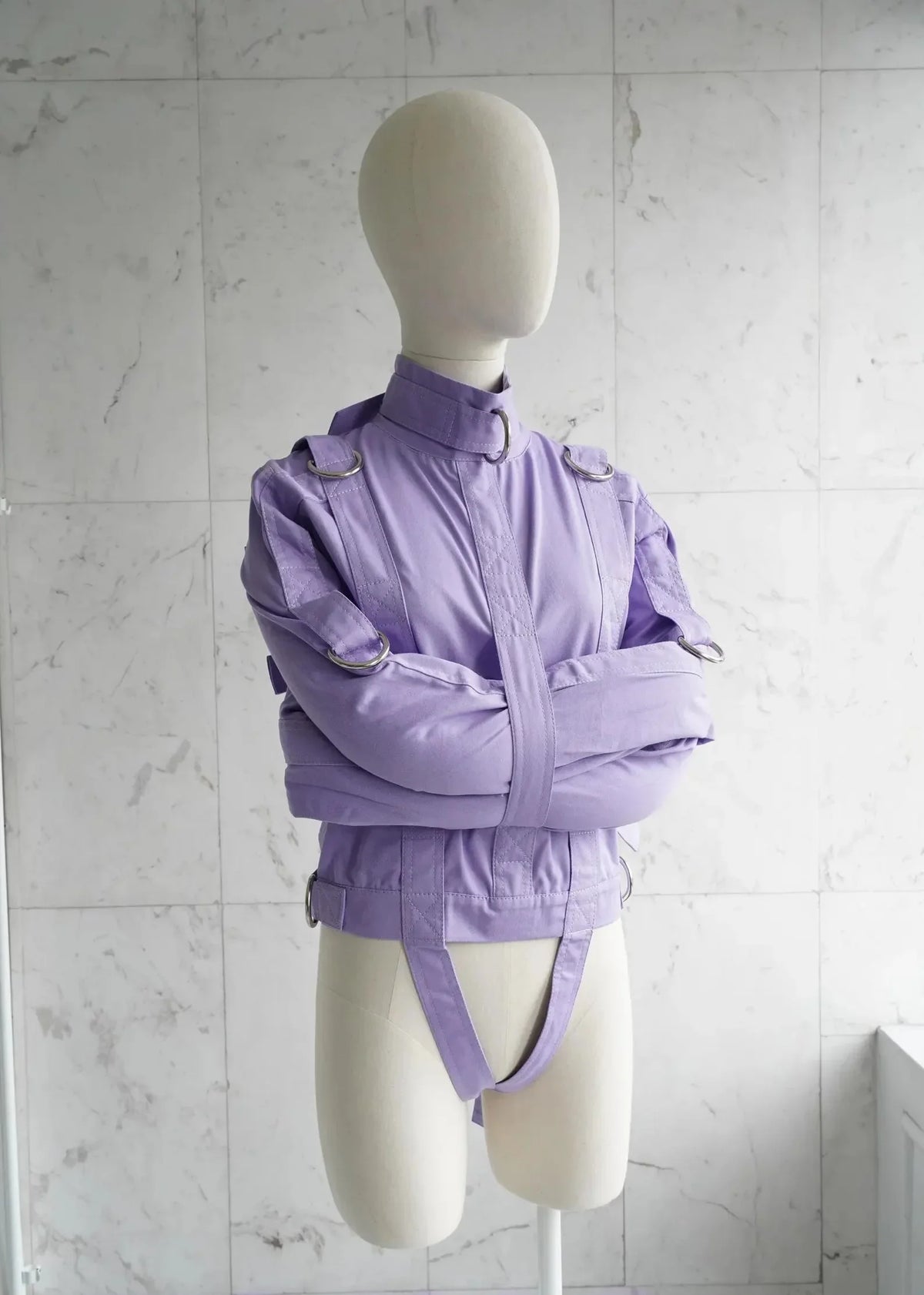 Purple ABDL Straitjacket – Heavy-Duty Adult Restraint Jacket with D-Rings