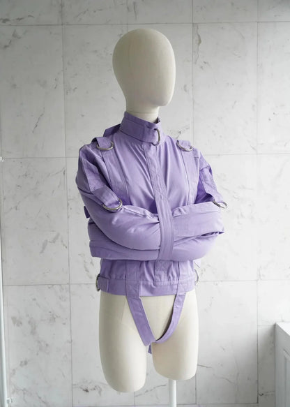 Purple ABDL Straitjacket – Heavy-Duty Adult Restraint Jacket with D-Rings
