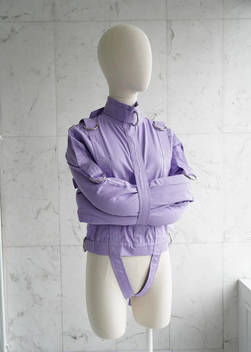 Purple ABDL Straitjacket – Heavy-Duty Restraint Jacket for Adult Baby Diaper Lovers | Bondage & Fetish Restraints by The StraitJacket
