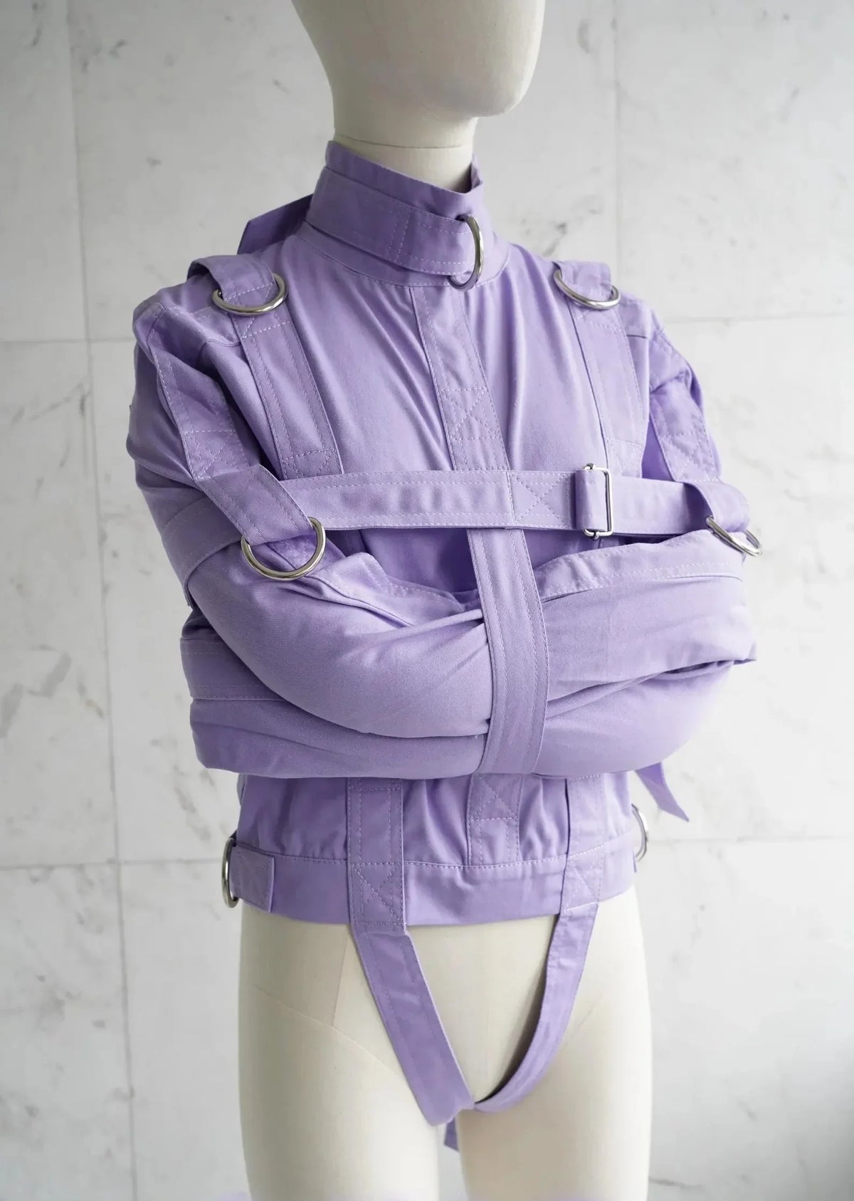 Purple ABDL Straitjacket – Heavy-Duty Adult Restraint Jacket with D-Rings