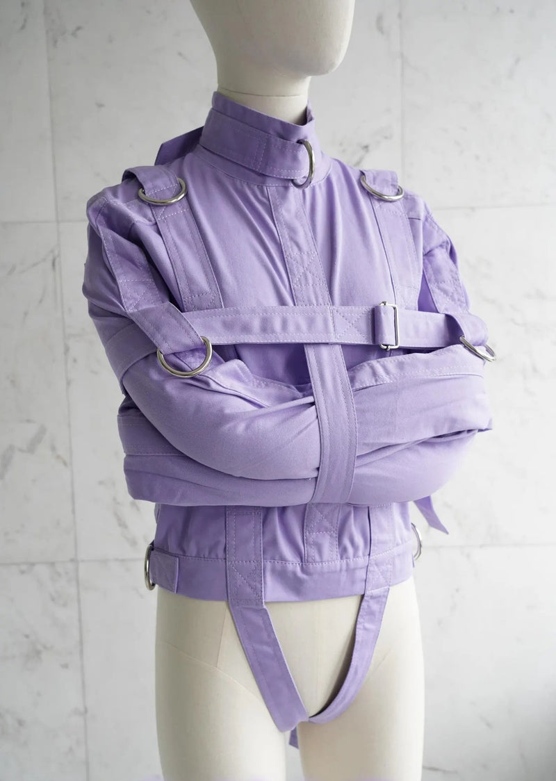 Purple ABDL Straitjacket – Heavy-Duty Restraint Jacket for Adult Baby Diaper Lovers | Bondage & Fetish Restraints by The StraitJacket