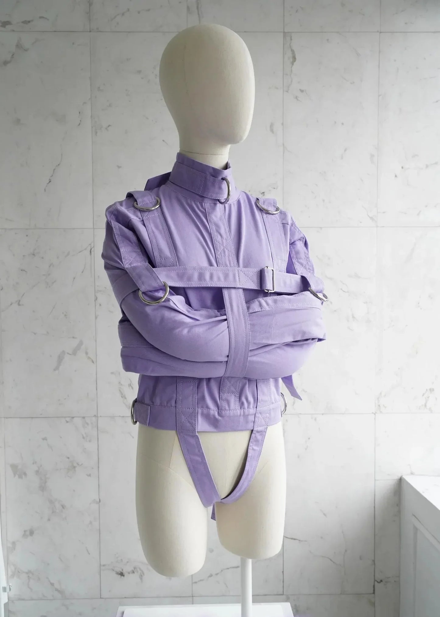 Purple ABDL Straitjacket – Heavy-Duty Adult Restraint Jacket with D-Rings