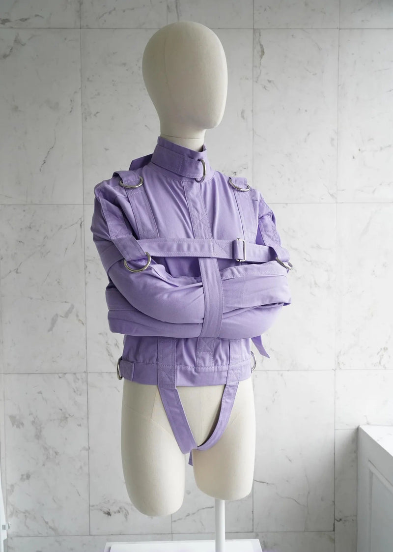 Purple ABDL Straitjacket – Heavy-Duty Restraint Jacket for Adult Baby Diaper Lovers | Bondage & Fetish Restraints by The StraitJacket