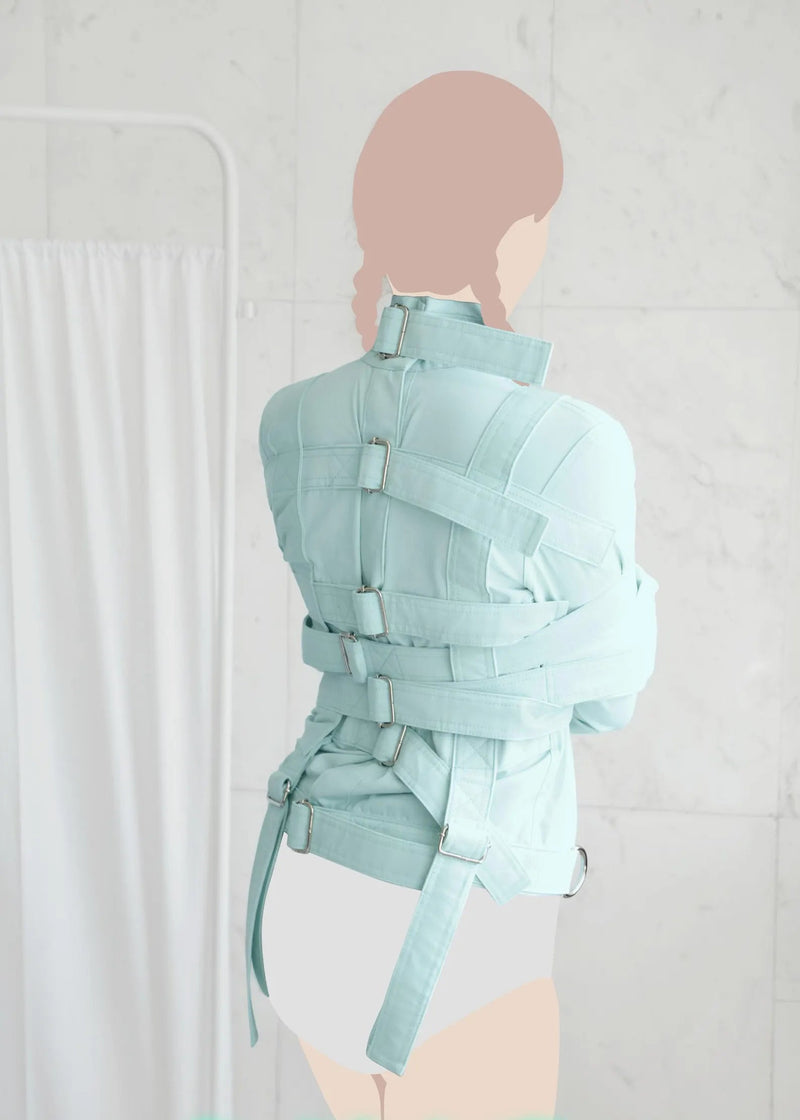 Baby Mint ABDL Straitjacket – Premium Adult Baby Diaper Lover Restraint with Heavy-Duty D-Rings & Secure Straps