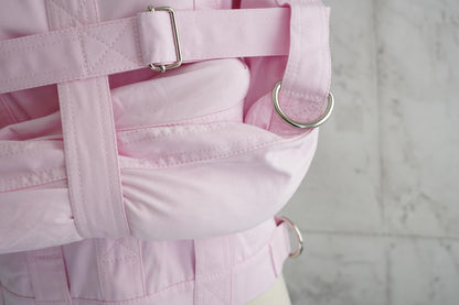 Baby Pink Straitjacket with Double Crotch Straps – ABDL, Cosplay & Theatrical Use