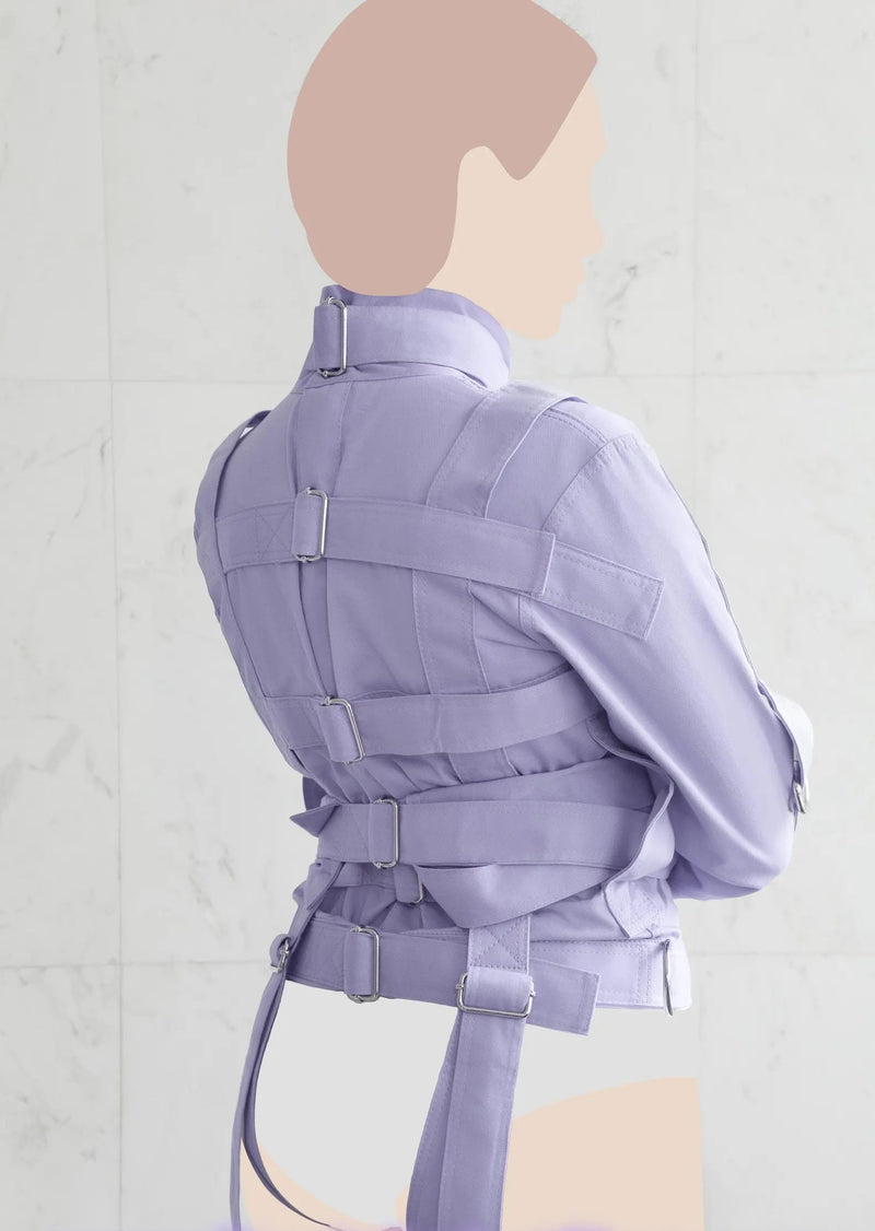 Purple ABDL Straitjacket – Heavy-Duty Restraint Jacket for Adult Baby Diaper Lovers | Bondage & Fetish Restraints by The StraitJacket
