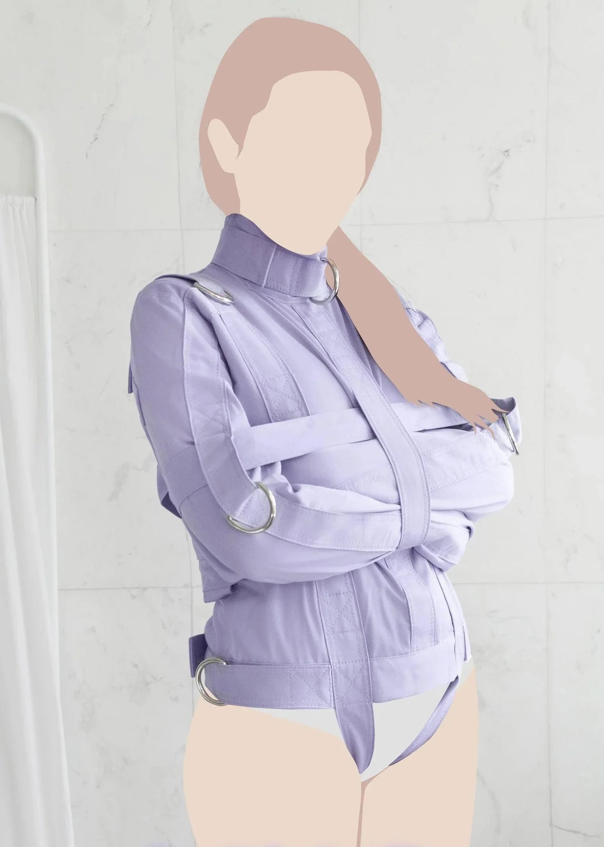 Purple ABDL Straitjacket – Heavy-Duty Adult Restraint Jacket with D-Rings