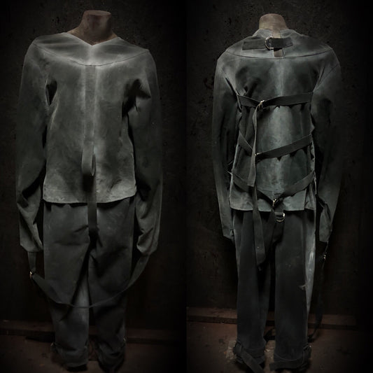 Black Straight Jacket _Restraint Pants