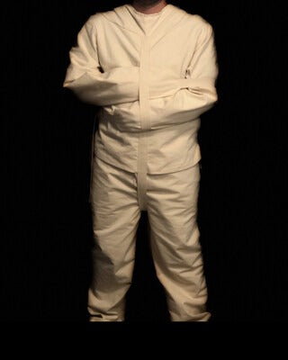 Committed Straitjacket with Restraint Pants – Heavy Duty Canvas Full Body Restraint Set for Cosplay & Theatrical Use