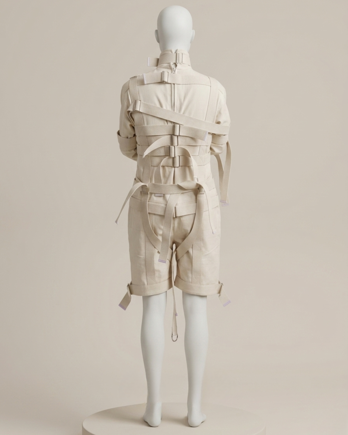 Heavy Duty Straight Jacket Bodysuit Romper Costume | Fully Functional Restraint Suit
