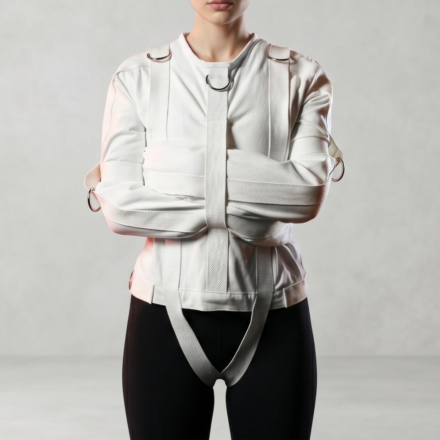 Beige Canvas Straitjacket | Heavy Duty Restraint Jacket