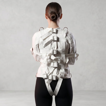 Beige Canvas Straitjacket | Heavy Duty Restraint Jacket