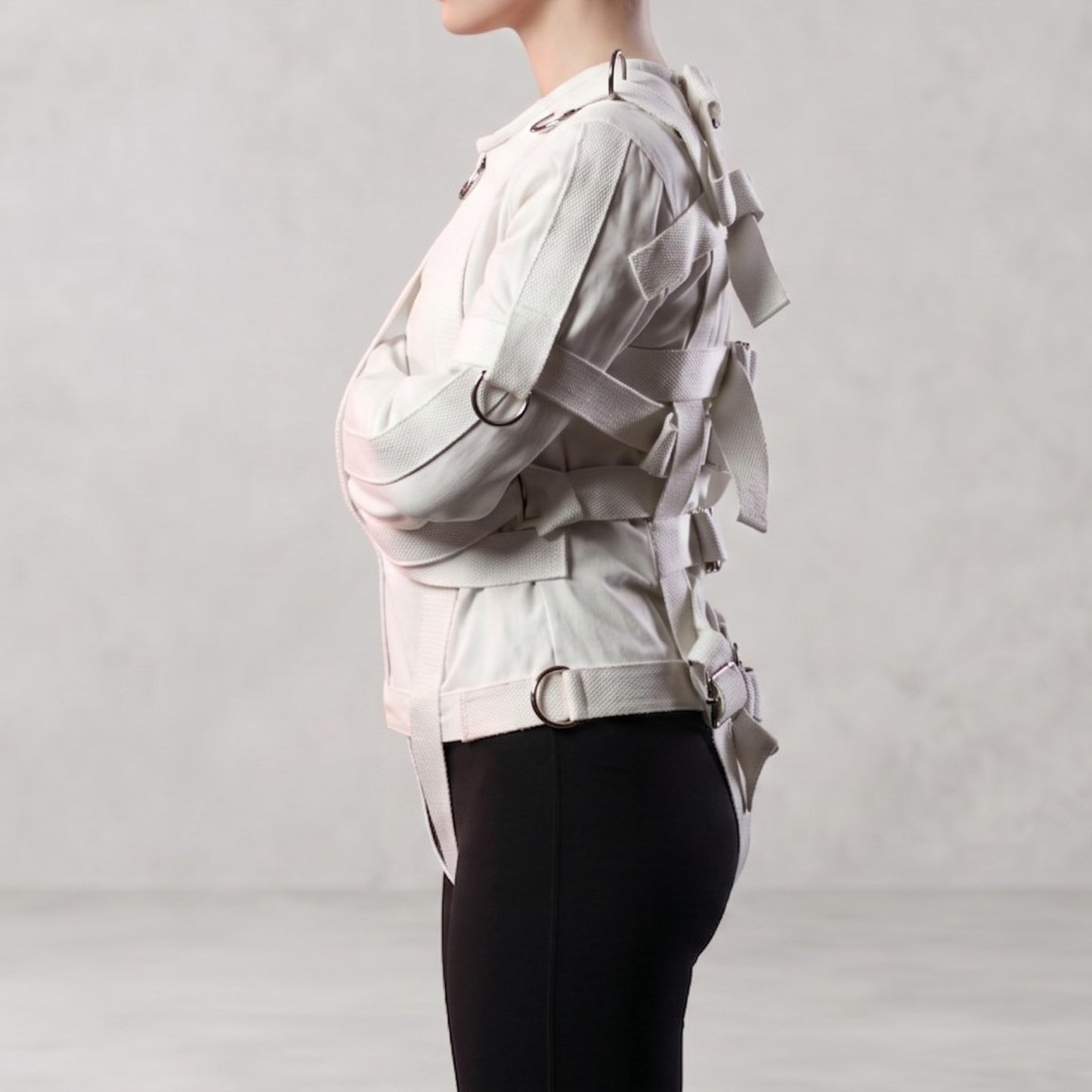 Beige Canvas Straitjacket | Heavy Duty Restraint Jacket
