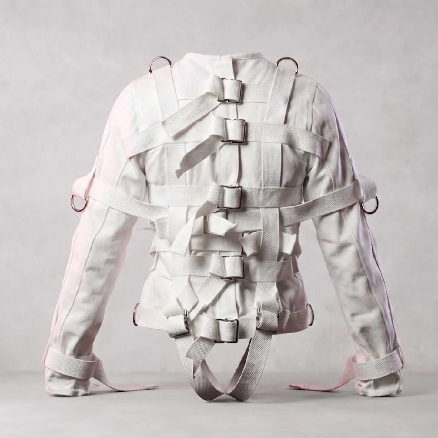 Beige Canvas Straitjacket | Heavy Duty Restraint Jacket