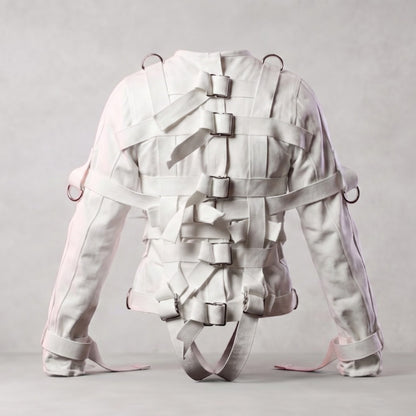 Beige Canvas Straitjacket | Heavy Duty Restraint Jacket